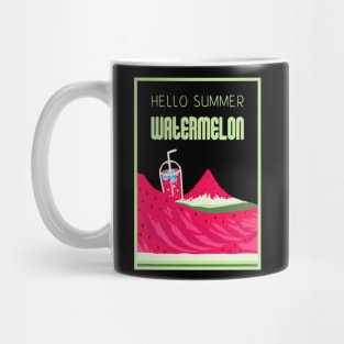 Hello Summer Watermelon Color 6 Mug